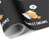 Sweet Dreams Funny Snoep Pun Dark BG Cadeaupapier (Rol Hoek)
