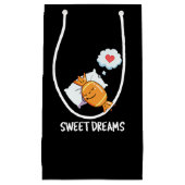 Sweet Dreams Funny Snoep Pun Dark BG Klein Cadeauzakje (Voorkant)