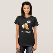 Sweet Dreams Funny Snoep Pun Dark BG T-shirt (Voorkant volledig)