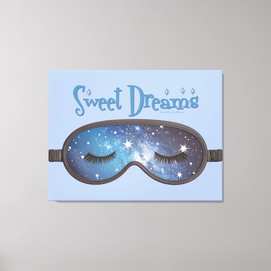 Sweet Dreams gezichtsmasker Canvas Afdruk (Voorkant)
