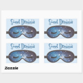 Sweet Dreams gezichtsmasker Rechthoekige Sticker (Vel)
