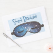 Sweet Dreams gezichtsmasker Rechthoekige Sticker (Envelop)