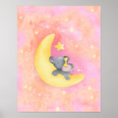 Sweet Dreams Girl Baby Elephant 1 Poster (Voorkant)