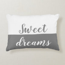 Sweet Dreams, Grey & White Accent