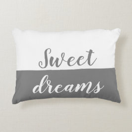 Sweet Dreams, Grey & White Accent Accent Kussen