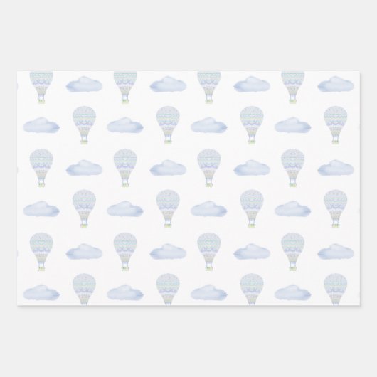 Sweet Dreams Hete Luchtballon Kleurrijk Baby showe Inpakpapier Vel (Voorkant 2)