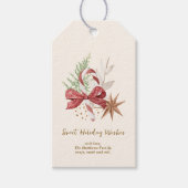 Sweet Dreams Kerstfoto Vakantie Kaart Cadeaulabel (Voorkant)