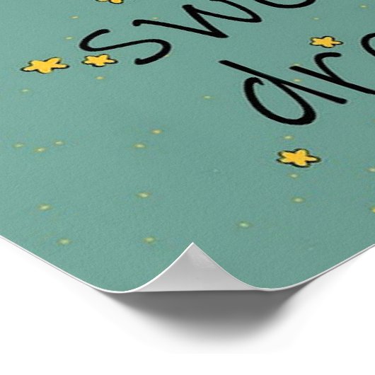 Sweet dreams kinderkamer poster (Hoek)