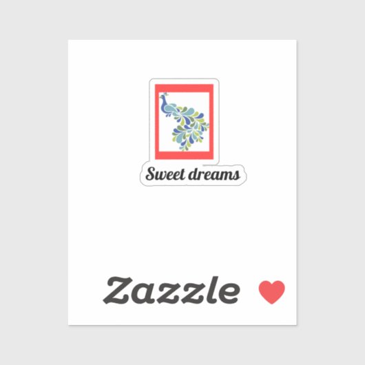 Sweet dreams kussensloop sticker (Vel)