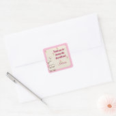 Sweet Dreams LAMB Baby shower vierkante sticker SD (Envelop)
