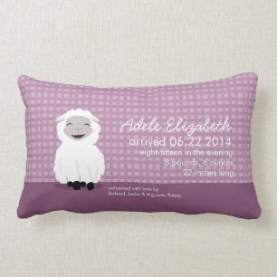 Sweet Dreams Lamb Paars - Speciaal Baby Pillow Kussen