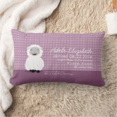 Sweet Dreams Lamb Paars - Speciaal Baby Pillow Kussen (Deken)