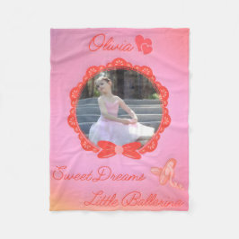 Sweet Dreams Little Ballerina Fleece Deken