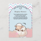 Sweet Dreams Little Lamb Schattige Kawaii Baby sho Informatiekaartje (Voorkant)