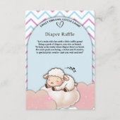 Sweet Dreams Little Lamb Schattige Kawaii Baby sho Informatiekaartje (Voorkant)