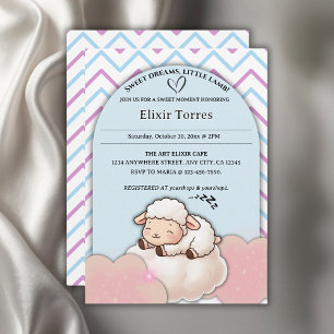 Sweet Dreams Little Lamb Schattige Kawaii Baby sho Kaart
