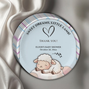 Sweet Dreams Little Lamb Schattige Kawaii Baby sho Papieren Bordje