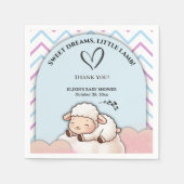 Sweet Dreams Little Lamb Schattige Kawaii Baby sho Servet (Voorkant)