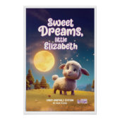 Sweet Dreams Little Name Perfect Poster (Voorkant)