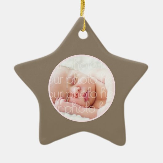 Sweet Dreams Lullaby Girl Baby's Eerste Kerstmis Keramisch Ornament (Achterkant)