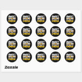 Sweet Dreams Made of Cheese Funny Cheese Lover Pun Ronde Sticker (Vel)