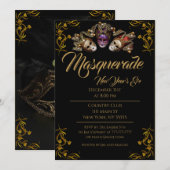 Sweet Dreams Masquerade Party Kaart (Voorkant / Achterkant)
