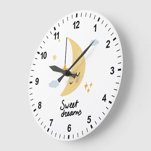 Sweet Dreams Moon & Stars Grote Klok (Hoek)