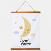 Sweet Dreams Moon & Stars Hangend Wandkleed (Voorkant)