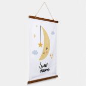 Sweet Dreams Moon & Stars Hangend Wandkleed (Gebogen)
