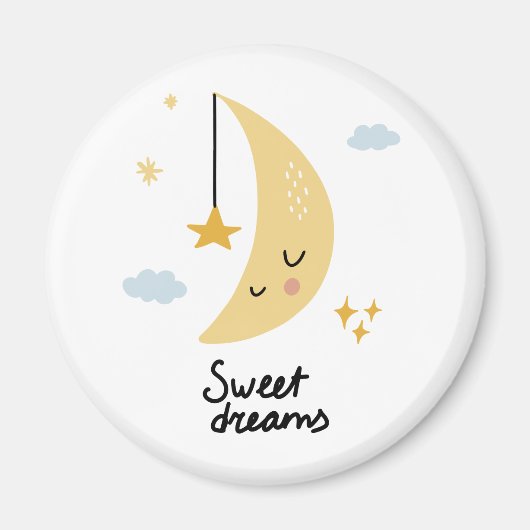 Sweet Dreams Moon & Stars Magneet (Voorkant)