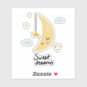Sweet Dreams Moon & Stars Sticker (Vel)