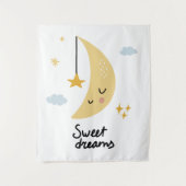 Sweet Dreams Moon & Stars Wandkleed (Voorkant)