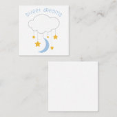 Sweet Dreams Notitiekaartje (Voorkant / Achterkant)