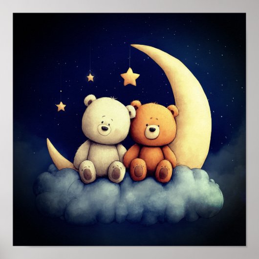 Sweet dreams nursery poster (Voorkant)