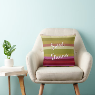 Sweet Dreams Orchid Stripe Pillow Kussen