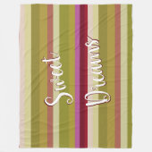 Sweet Dreams Orchid Stripes Stijl Fleece Deken (Voorkant)