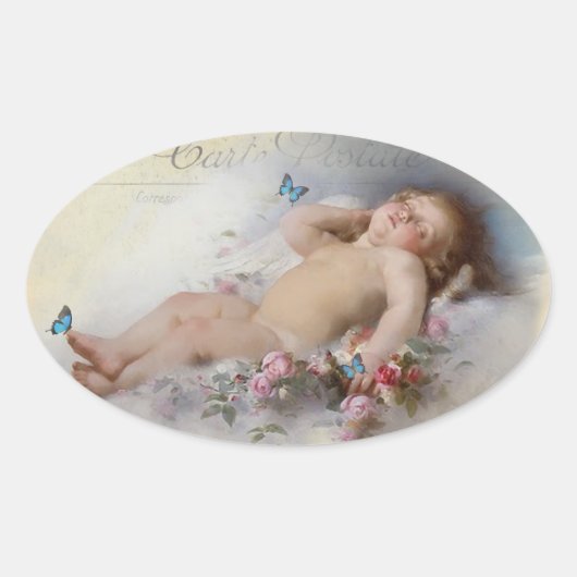 Sweet Dreams Ovale Sticker (Voorkant)