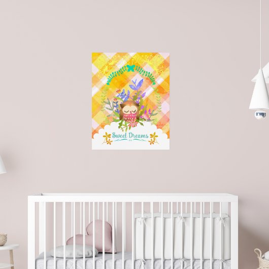 Sweet Dreams Owl. Poster (Kinderkamer 2)