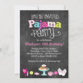 Sweet Dreams Panama Party Chalkboard Uitnodiging (Voorkant)