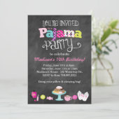 Sweet Dreams Panama Party Chalkboard Uitnodiging (Staand voorkant)