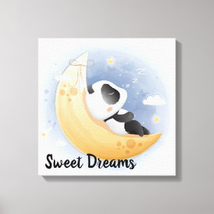 Sweet Dreams Panda Beer Canvas Print