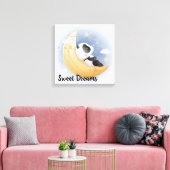 Sweet Dreams Panda Beer Canvas Print (Insitu (Woonkamer))