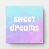 "Sweet Dreams" Pastel Abstracte Wolken Fotoplaat (Voorkant)