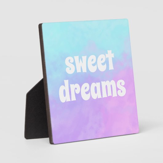 "Sweet Dreams" Pastel Abstracte Wolken Fotoplaat (Voorkant)