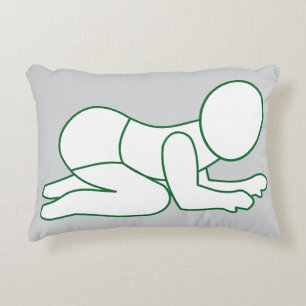 Sweet Dreams Pillow - Minimalistische Baby-lijnkun Accent Kussen