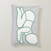 Sweet Dreams Pillow - Minimalistische Baby-lijnkun Accent Kussen (Achterkant (Verticaal))