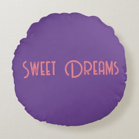 Sweet Dreams Pillow Rond Kussen (Voorkant)