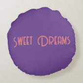 Sweet Dreams Pillow Rond Kussen (Achterkant)