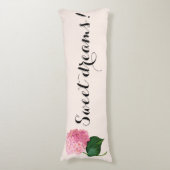 Sweet Dreams Pink Hydrangea Body Pillow Lichaamskussen (Voorkant Verticaal)