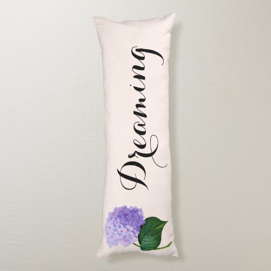 Sweet Dreams Pink Hydrangea Body Pillow Lichaamskussen (Achterkant (Verticaal))